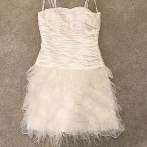 Feathered Engagement/Wedding Party Dress